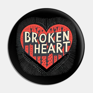 Broken Heart Pin