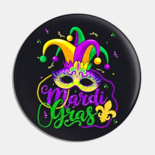 Mardi Gras For Women Kids Men Beads Mask Feathers Hat Pin