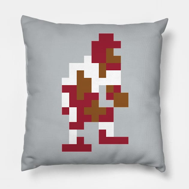 8-Bit Linebacker - Alabama Pillow by The Pixel League