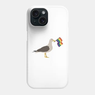 Seagull Holding Classic Pride Flag Phone Case