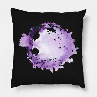 Purple wreath Pillow