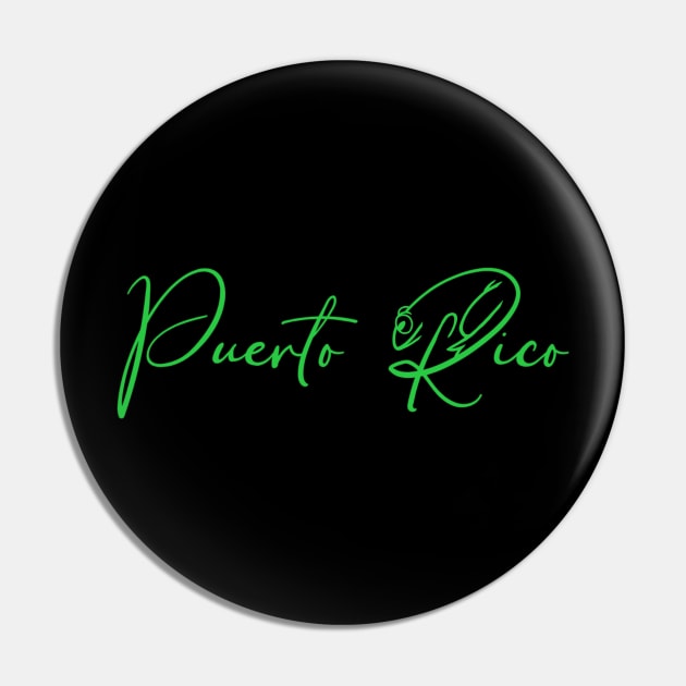 Puerto Rico Pin by AndrewKennethArt