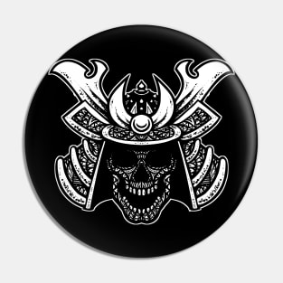 Skull Samurai Tribal Pin