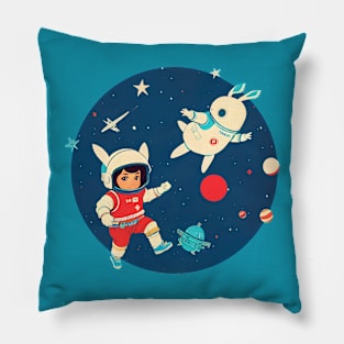 Galaxy Hoppers - Friends in Space Pillow