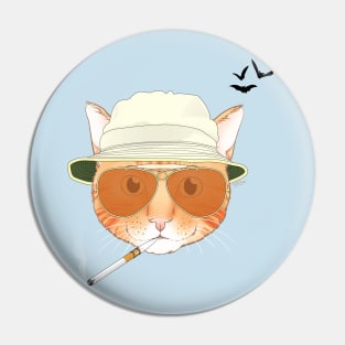 Fear and Loathing Cat - Ginger Pin