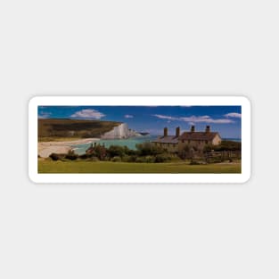 Coastguard Cottages and the Seven Sisters, England Magnet