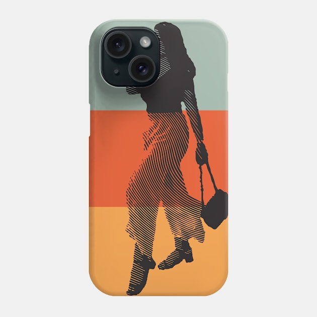 Stylish Girl Walk Phone Case by crissdiana