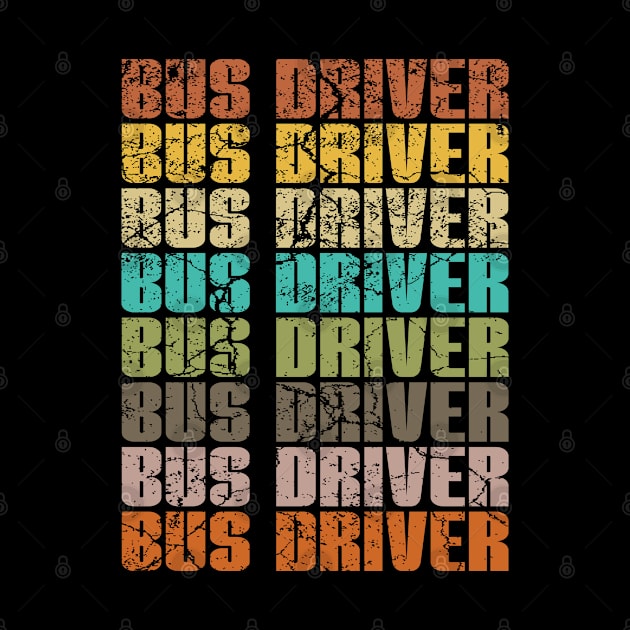 Retro School Bus-Bus Driver Gift by savariya