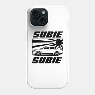 subie japan black print Phone Case