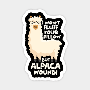 Nurse EMT Alpaca Wound Magnet