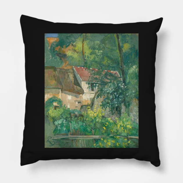 french house painting Pillow by EmikoNamika