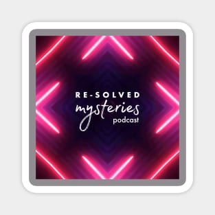 Re-Solved Mysteries Glowy AF Neon Logo v2 Magnet