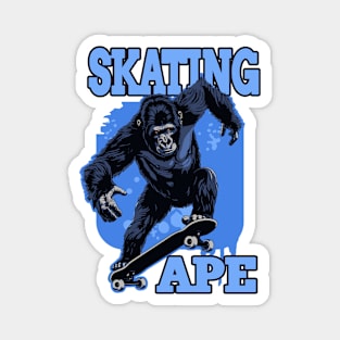 Ape Skating 92005 Magnet