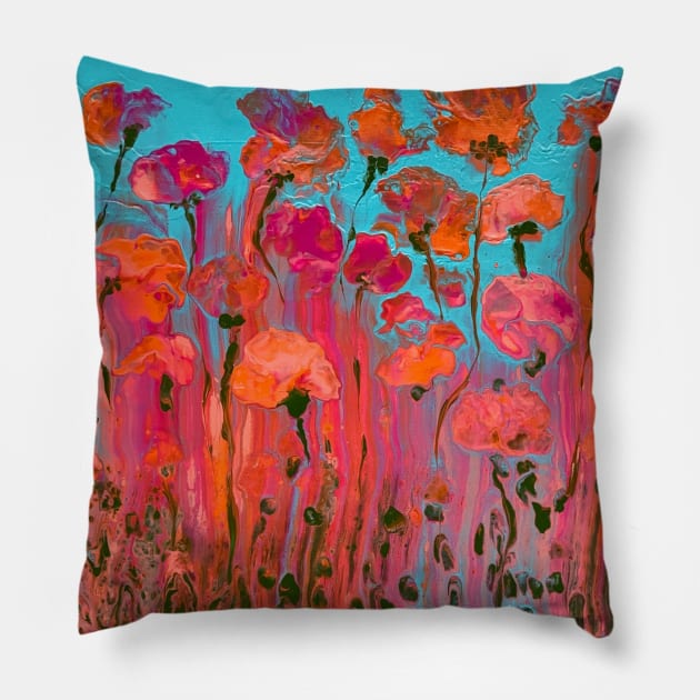 Flores Pillow by Ramona Bowen Art