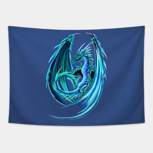 Dark ice dragon Tapestry