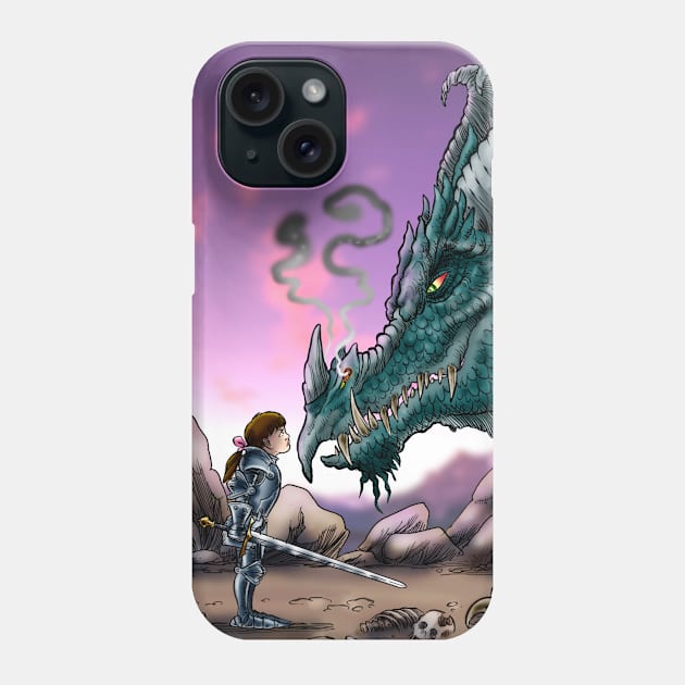 Äventyr: The Knight and the Dragon Phone Case by Äventyr