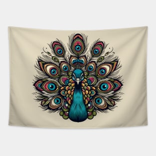 Esoteric Hippie Peacock Tapestry