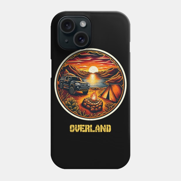 Toyota Tacoma overland sunset Phone Case by Tofuvanman