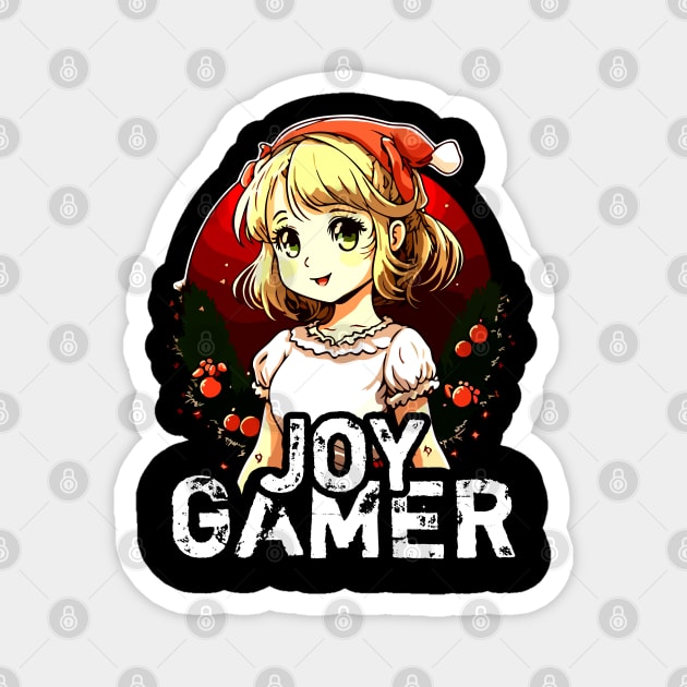 Kawaii Anime Girl Gamer Christmas Quote Magnet by MaystarUniverse