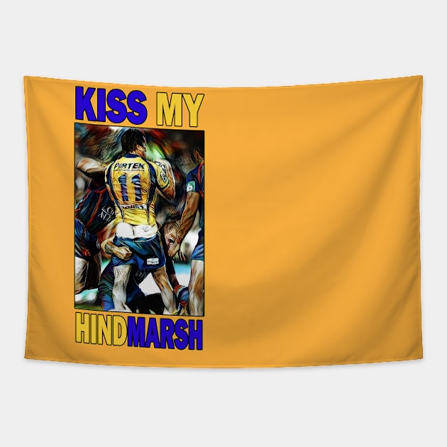 Parramatta Eels - Nathan Hindmarsh - KISS MY HINDMARSH! Tapestry by OG Ballers