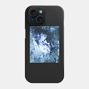 Blue Crystal Rock Abstract Art Design Phone Case