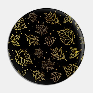 Golden autumn leaves - Golden fall season Pin