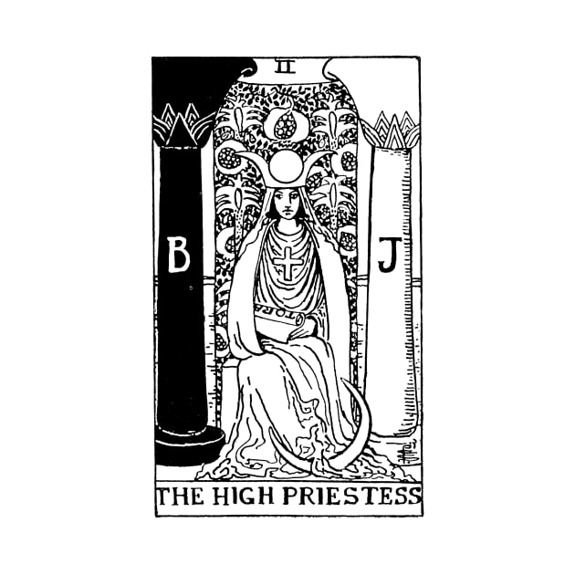 The High Priestess Tarot by vintage-glow