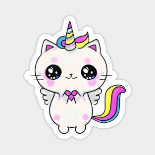 Kawaii Caticorn Unicorn Cat Kittycorn Magnet