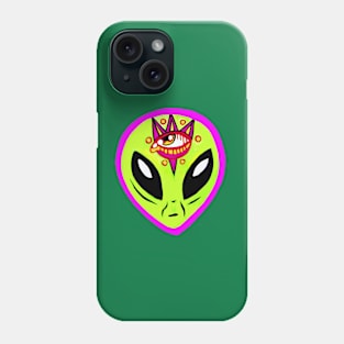 Three Eyed Mystical Alien Head - Y2K Phone Case