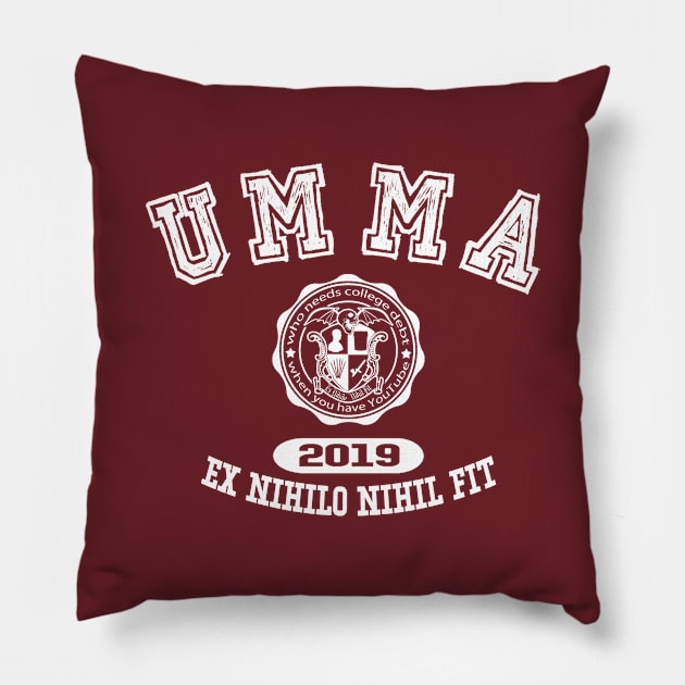 UMMA Alma Mater Pillow by UncleMonster