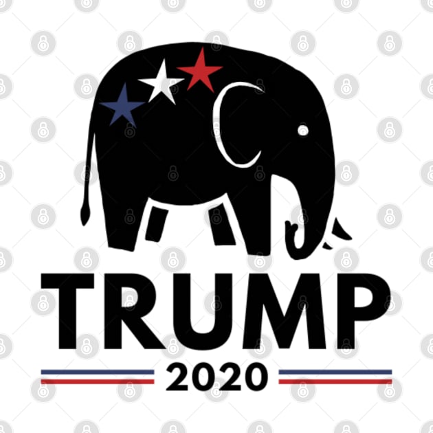 Trump 2020 Republican Elephant by 9 Turtles Project