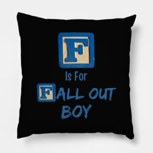 F is For Fall Out Pillow