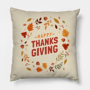 Happy Thanksgiving Pillow