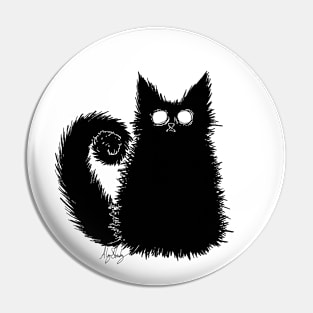 Fluffy cat named Cookie Pin