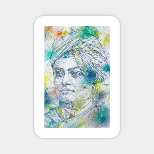 SWAMI VIVEKANANDA - watercolor portrait .1 Magnet