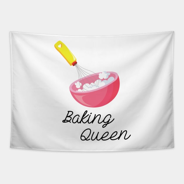 Baking Queen Tapestry by sportartbubble