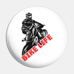 Life Behind Bars Motorcycle Rider Tee Shirt Gift Pin