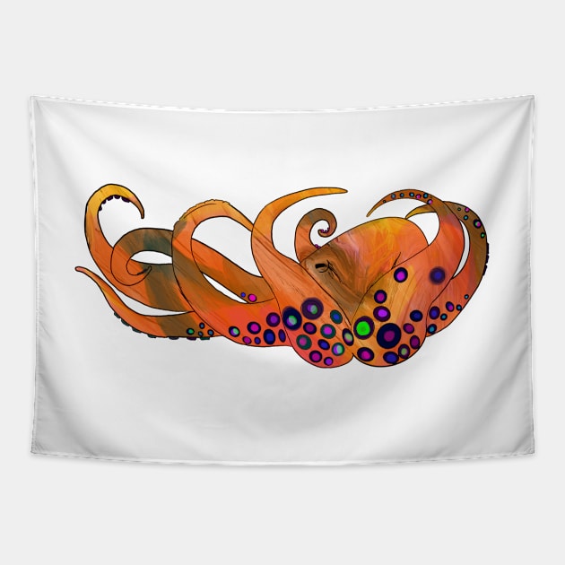 Octopus Tapestry by xaxuokxenx