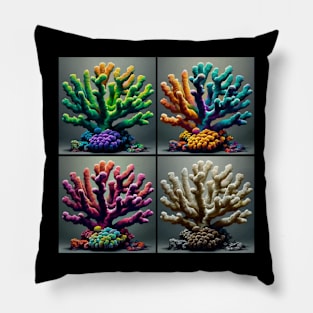 Pop Staghorn Coral - Cool Underwater Pillow