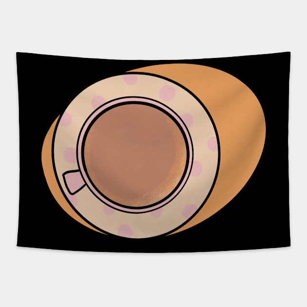 Coffee Cup / Cute Coffee Dates Tapestry by nathalieaynie