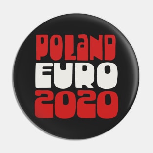 Poland Euro 2020 Soccer Gift Design Pin