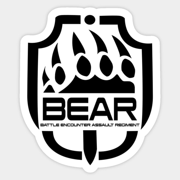 Escape From Tarkov BEAR big black logo - Tarkov - Sticker