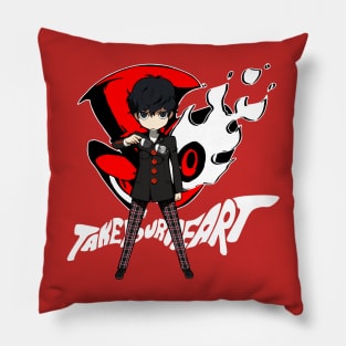 Chibi Protagonist will take your heart Pillow