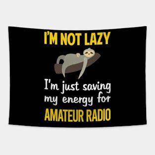 Funny Lazy Amateur Radio Ham Radio Tapestry