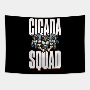 Cicada Squad Cicadas Nature's comeback kid funny Tapestry