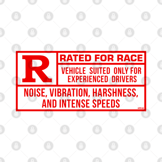 Rated R For Race - White/Red by hoddynoddy