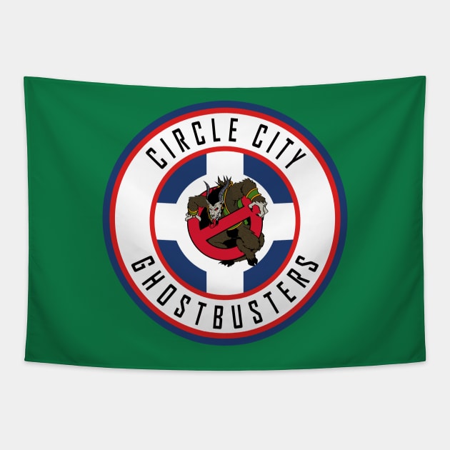 Circle City Krampusbusters Tapestry by Circle City Ghostbusters