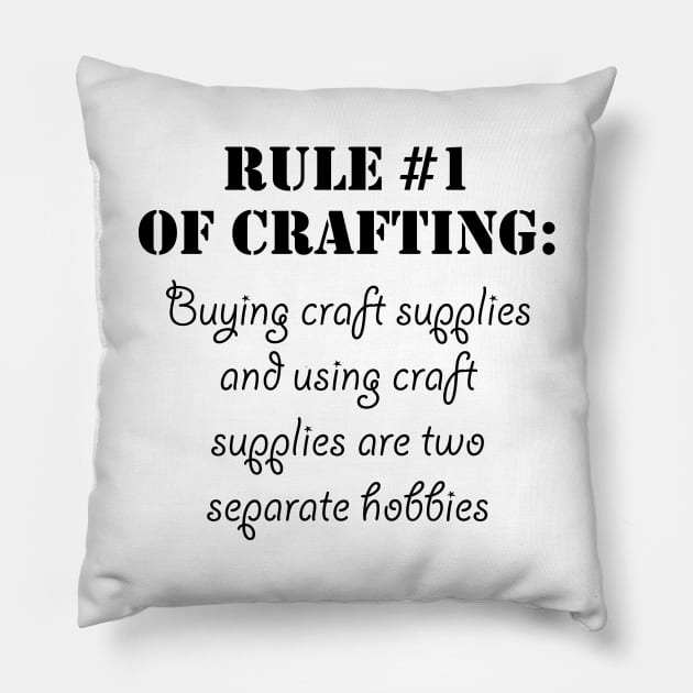 Rules of Crafting Pillow by traditionation