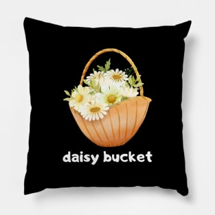 Daisies Minimalist Flora Positive Vintage Retro Pillow