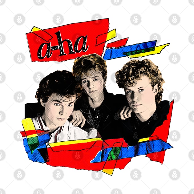 Vintage Styled 80s A-Ha ////  Original Design by DankFutura